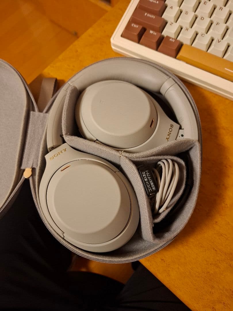 SONY WH-1000XM4 ワイヤレスヘッドホン グレー ケース付き