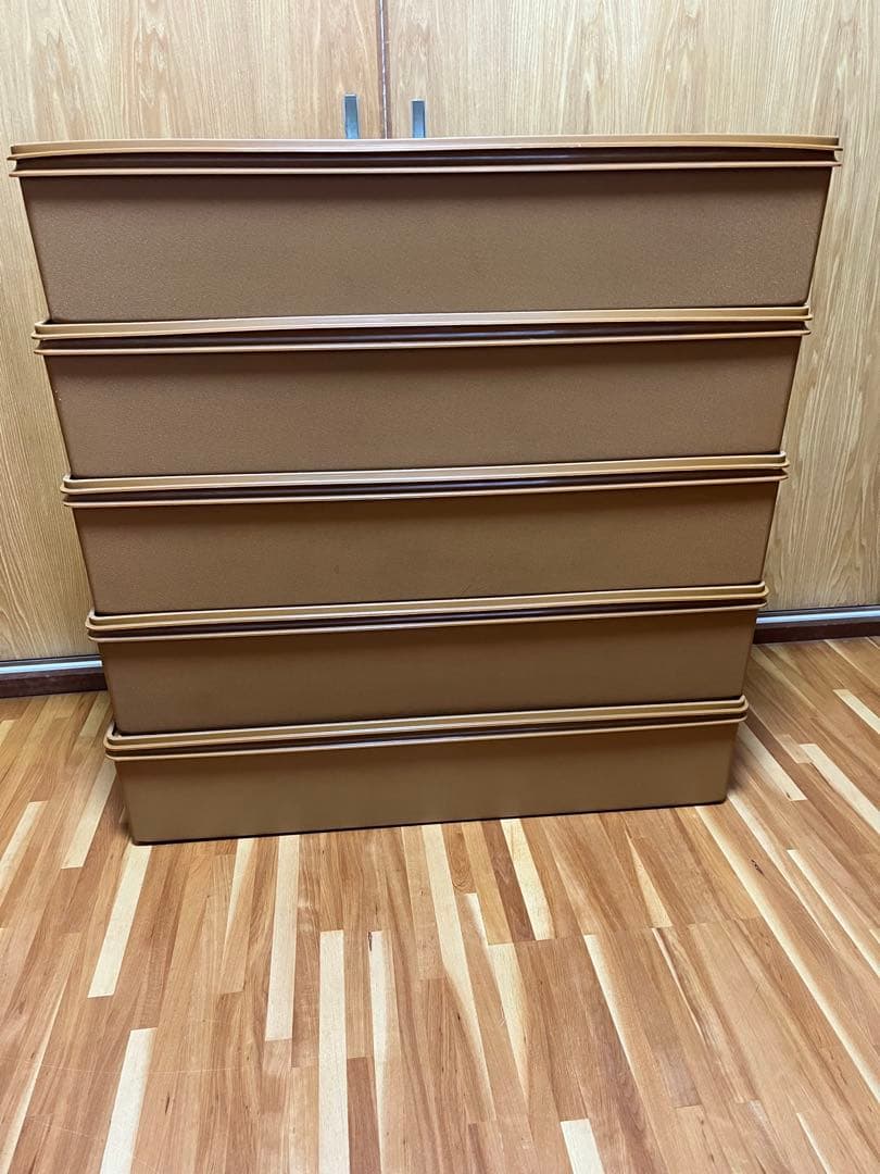 5個セット Tupperware タッパーウエア　ロングスーパーケース