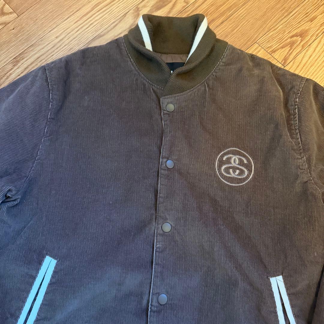 00s stussy ssリンク コーデュロイジャケット ブラウン Lサイズ