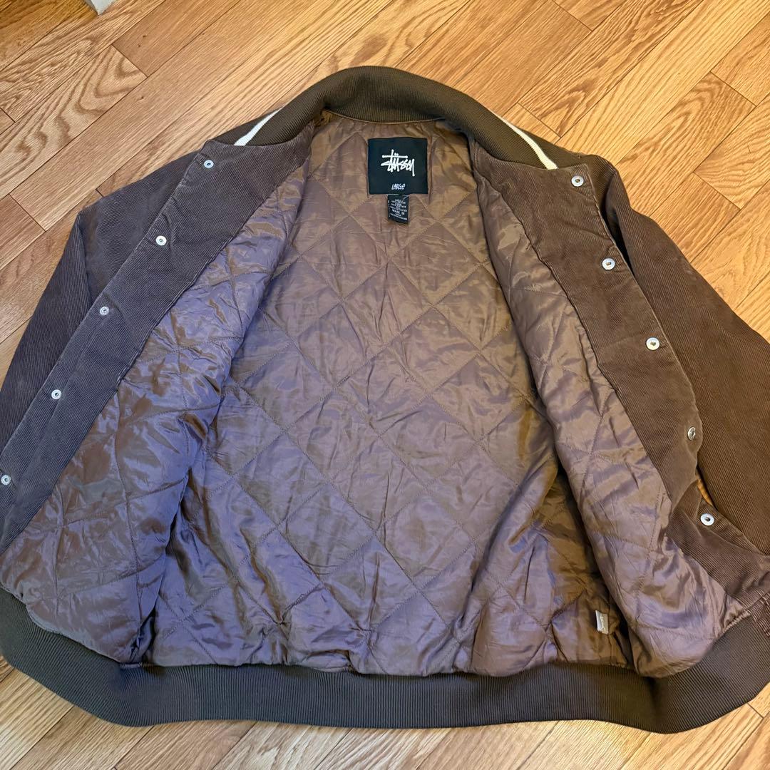 00s stussy ssリンク コーデュロイジャケット ブラウン Lサイズ