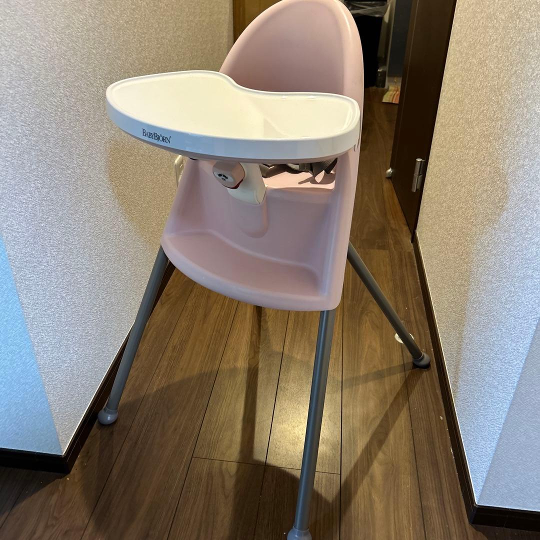 美品　激レアピンク　BABYBJÖRN 高椅子 ベビー