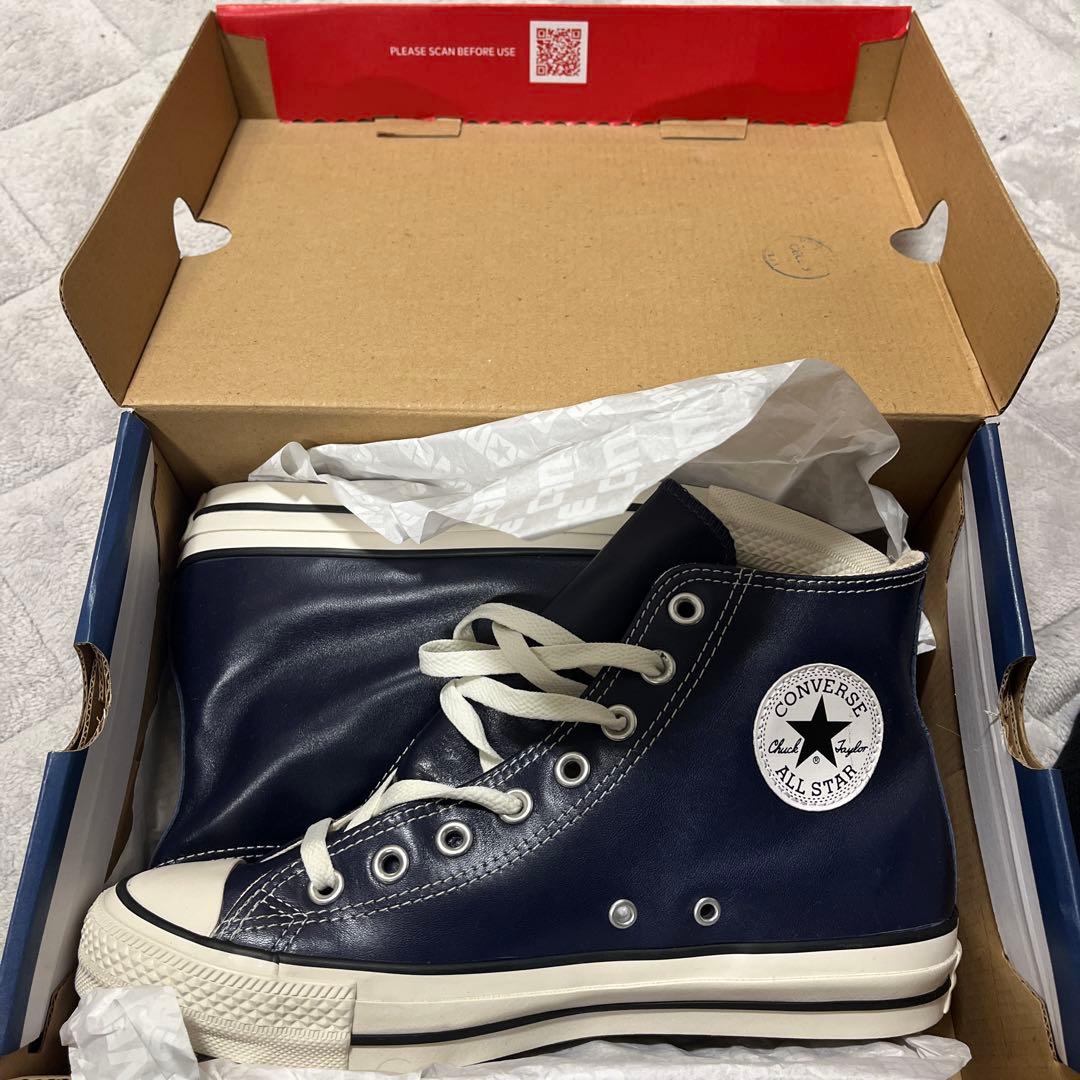 コンバースALL STAR R OLIVE GREEN LEATHER HI