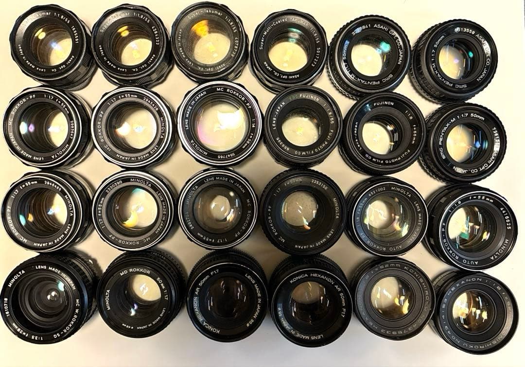 【まとめ売り①】PENTAX、MINOLTAなどオールドレンズ24点