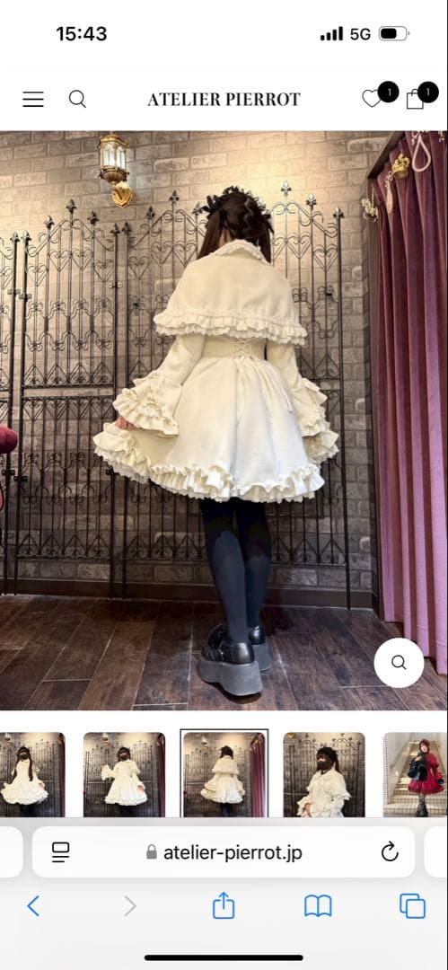 ATELIER PIERROT ゴスロリコート ホワイト