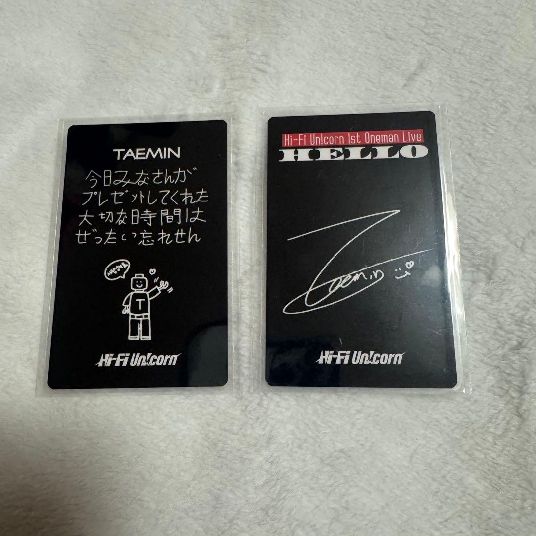 Hi-FiUn!corn 1st Oneman Live テミン トレカ ハパユ