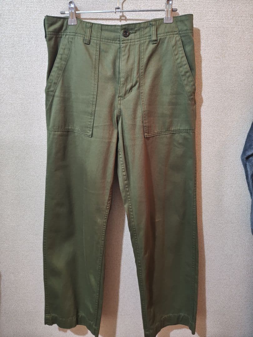新品【Spick and Span】ルーズベイカーパンツ☆カーキ40