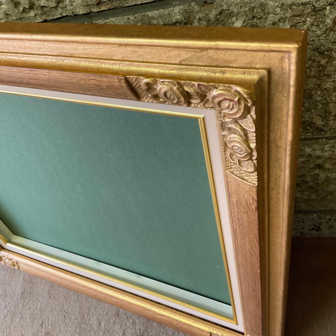 ゴールドフレーム　クラシック　アンティーク　油彩額縁　F10 ガラスなし