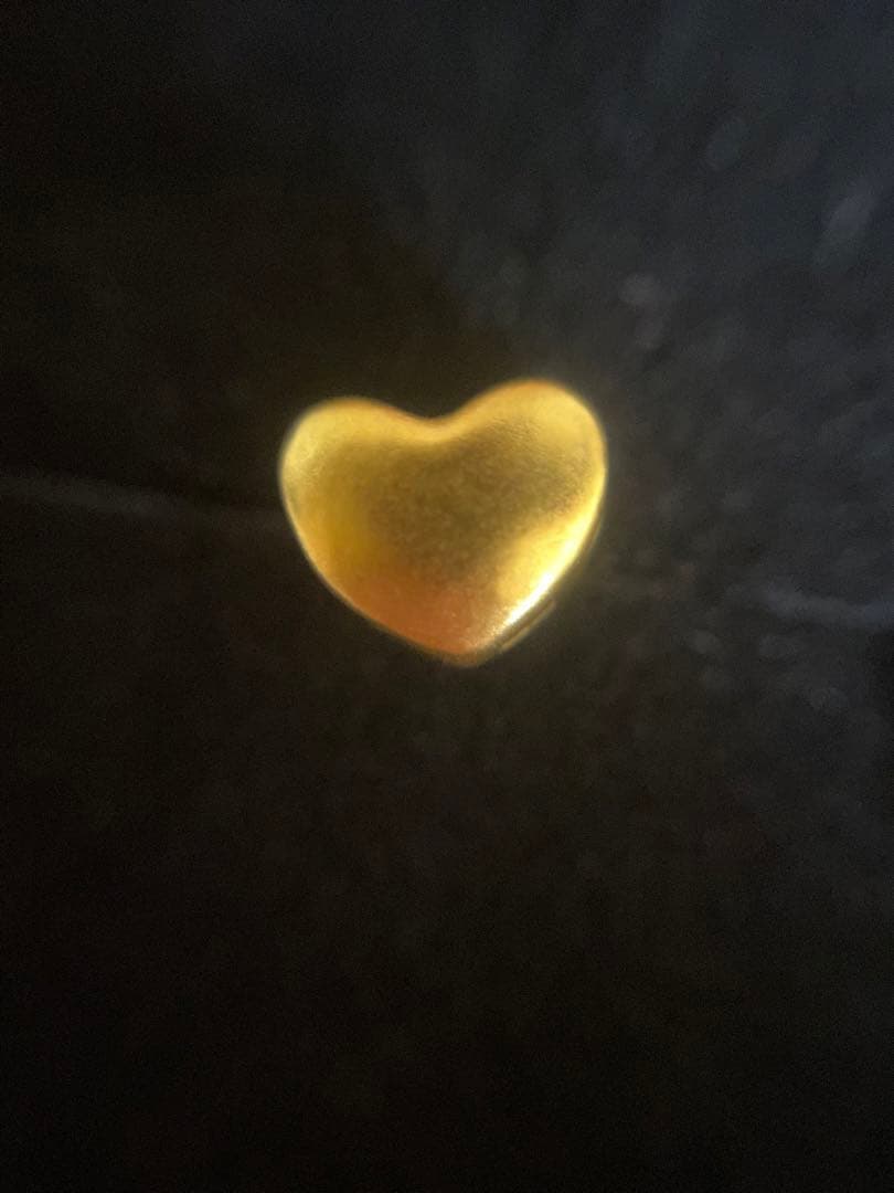 ハート　ペンダントトップ　足金999刻印