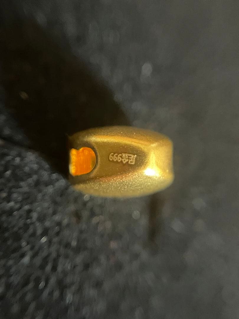 ハート　ペンダントトップ　足金999刻印