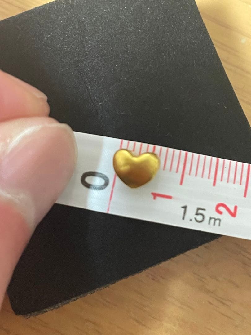 ハート　ペンダントトップ　足金999刻印