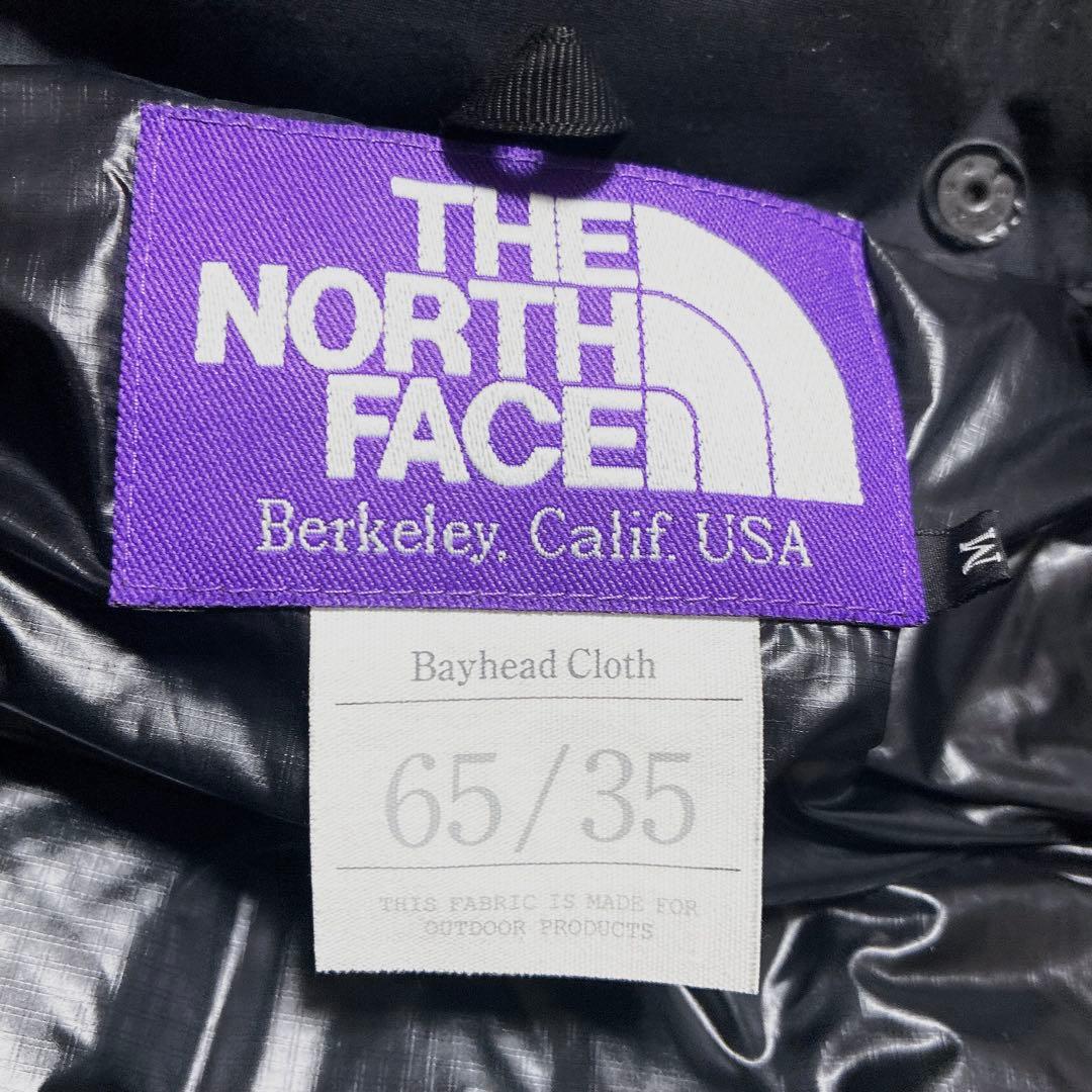 良品　ノースフェイス　パープルレーベル　ダウンベスト　光電子　ブラック　M