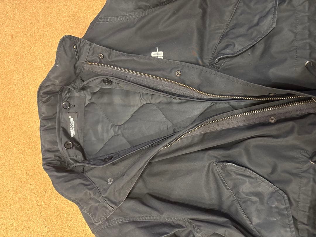 アンダーカバーpsychoジャガードパッチモッズコート