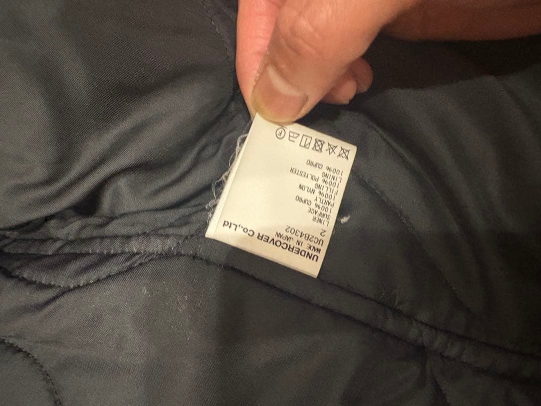 アンダーカバーpsychoジャガードパッチモッズコート