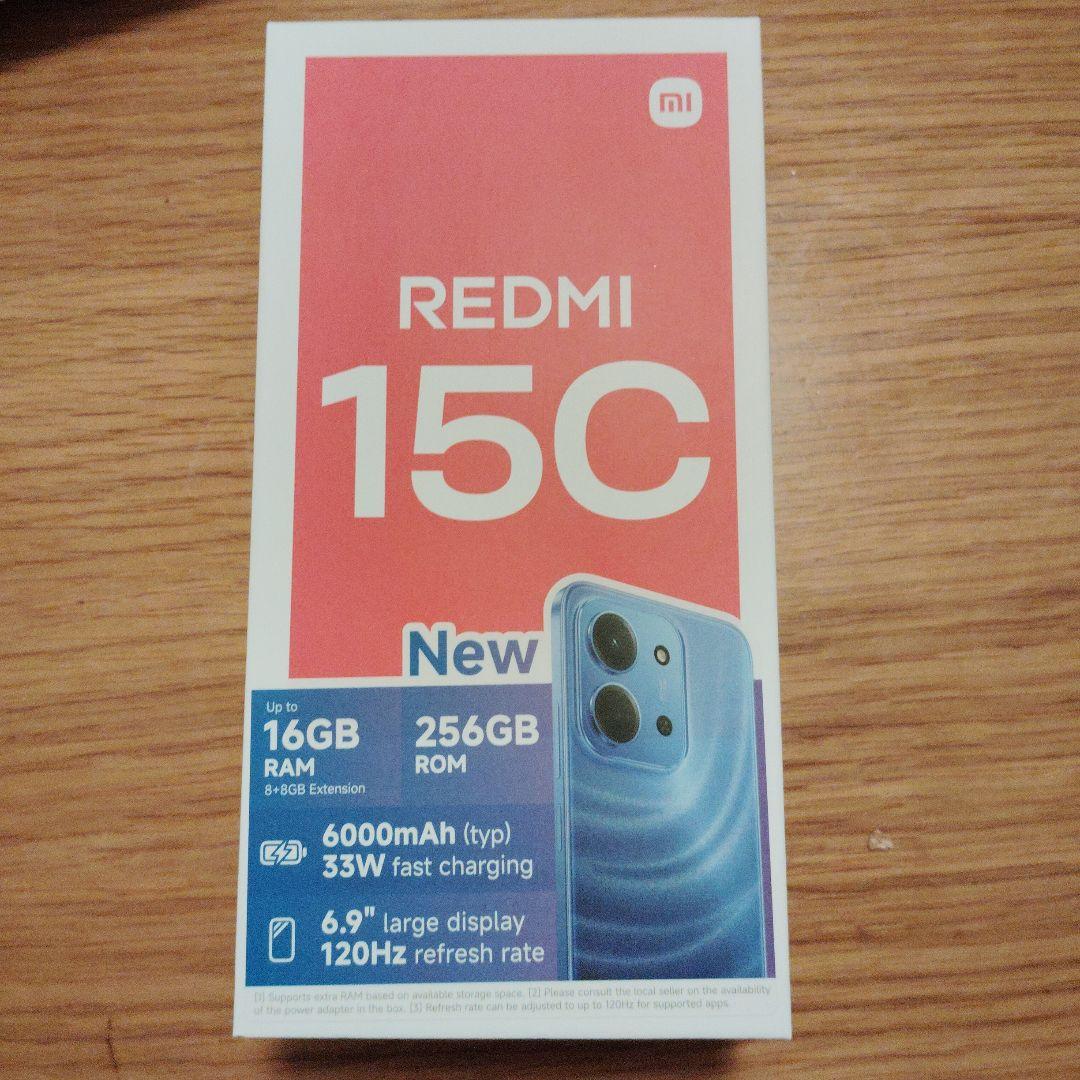 Redmi 15C ミッドナイトブラック 8GB RAM 256GB ROM