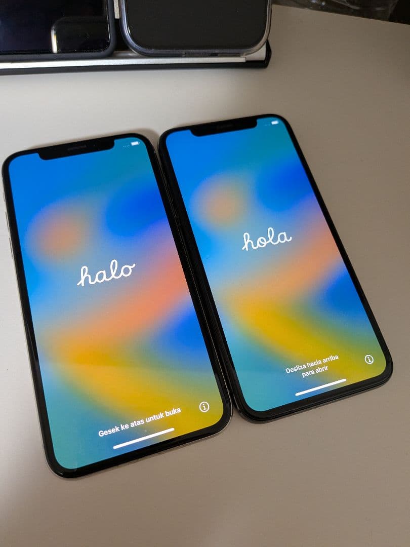 iPhone X 2台セット　バッテリー100%