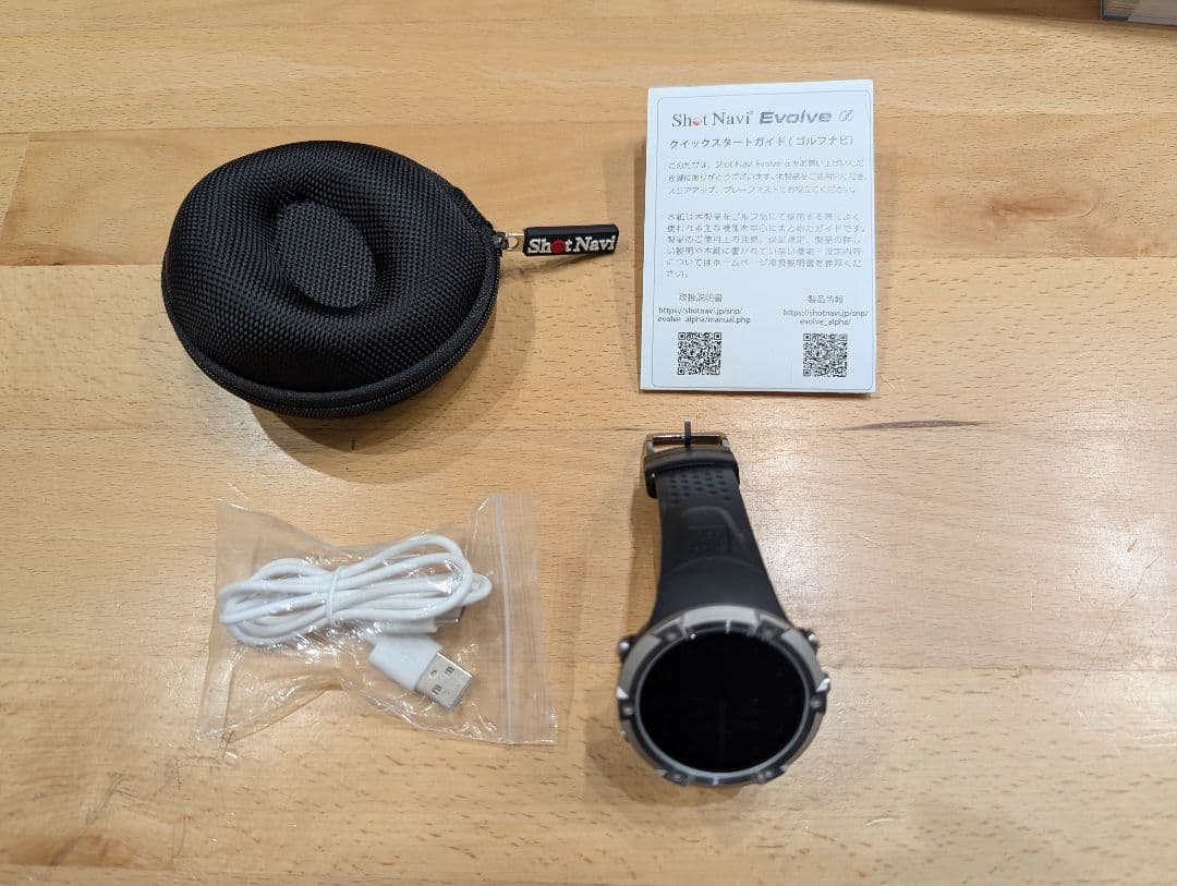 ShotNavi Evolve α ブラック ゴルフGPSナビ