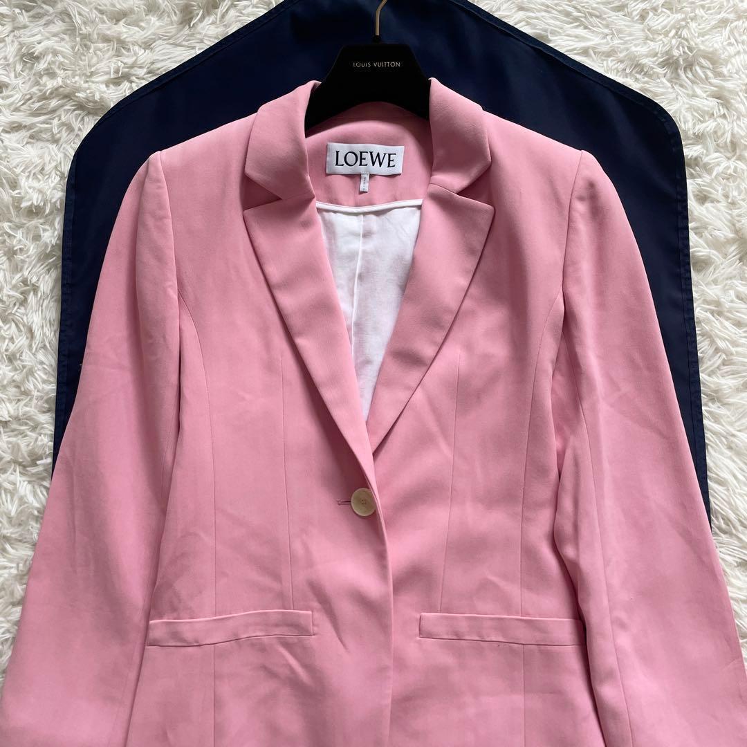 美品　現行　LOEWE　テーラードジャケット　ピンク　Sサイズ相当