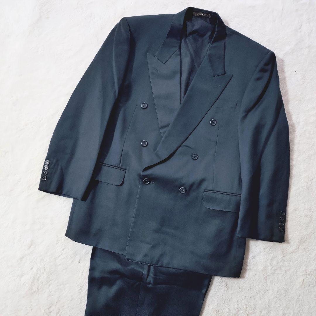 90s y2k GIVENCHY スーツ ダブル セットアップ ダークグリーン