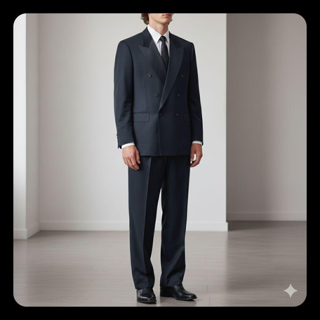 90s y2k GIVENCHY スーツ ダブル セットアップ ダークグリーン