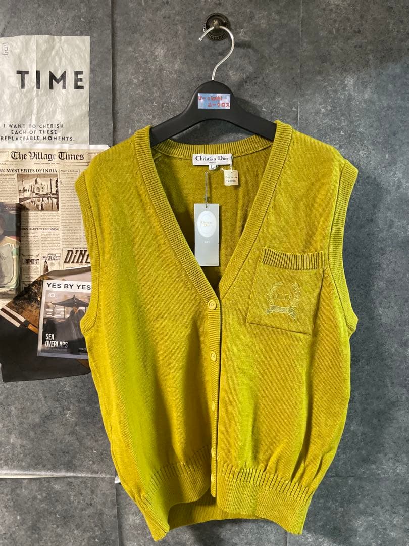 Christian Dior イエローベスト Lサイズ