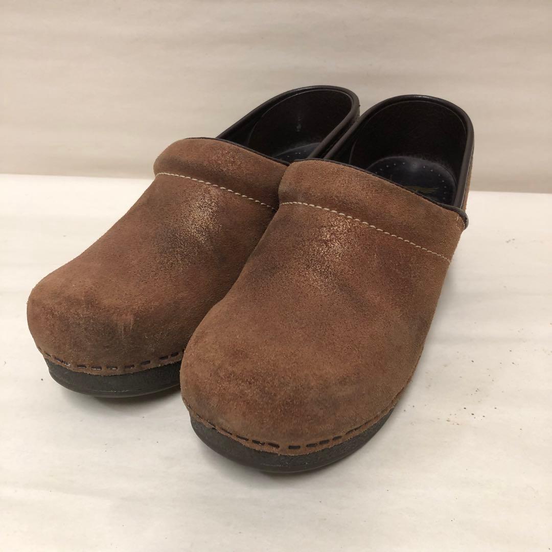 ダンスコサボプロフェッショナルスエードレザー茶37
