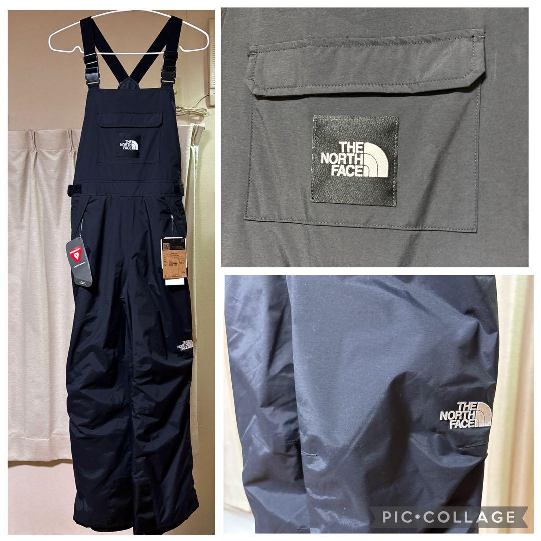 THE NORTH FACE 子ども用スキーオーバーオール ブラック　新品