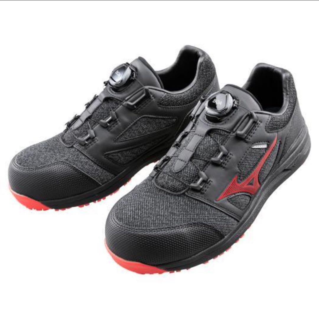 ◎ミズノ・オールマイティLSII52L BOA◎ 新品28cmブラックXレッド