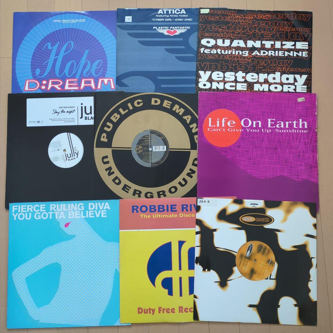 HOUSEなどダンスミュージックのレコード1箱セット 約70枚 ①