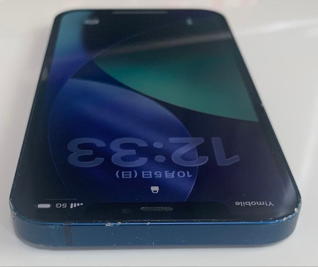 【リアカメラ故障】 iPhone 12 ブルー 64GB バッテリー87%