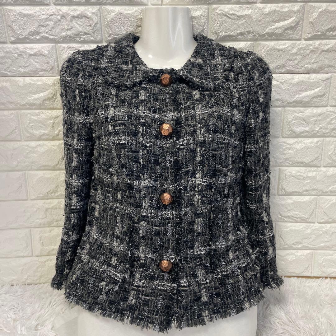 DOLCE&GABBANA/ドルチェ&ガッパーナ、ツィードジャケット、軽量、36