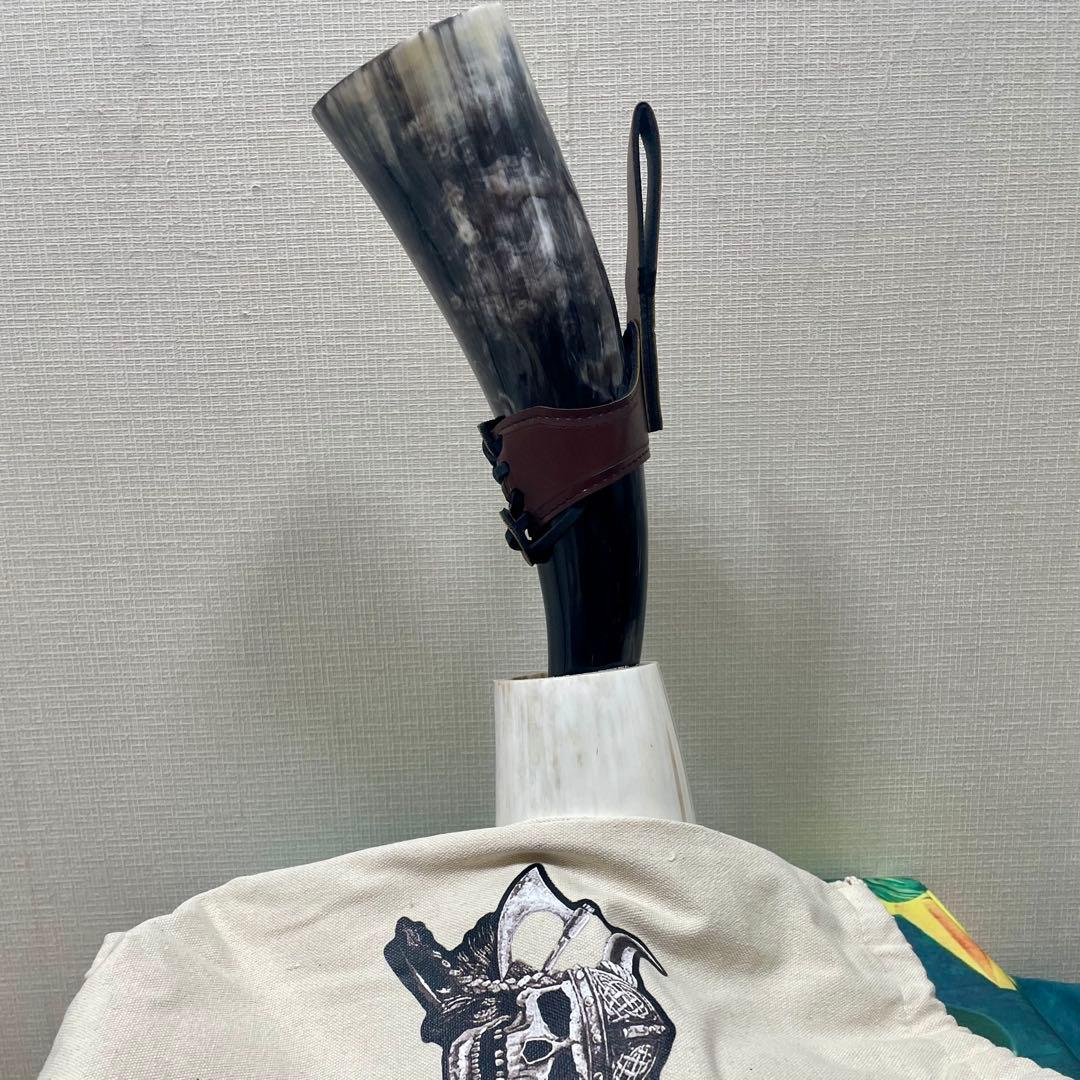 ヴァイキング ドリンキングホーン 角杯 ホーンカップ 400ml 4点セット