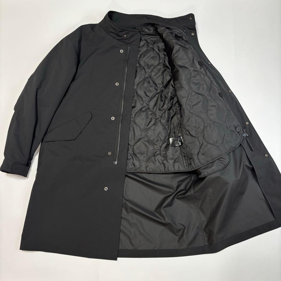 ウィンドプルーフ2WAYコート XS ブラック