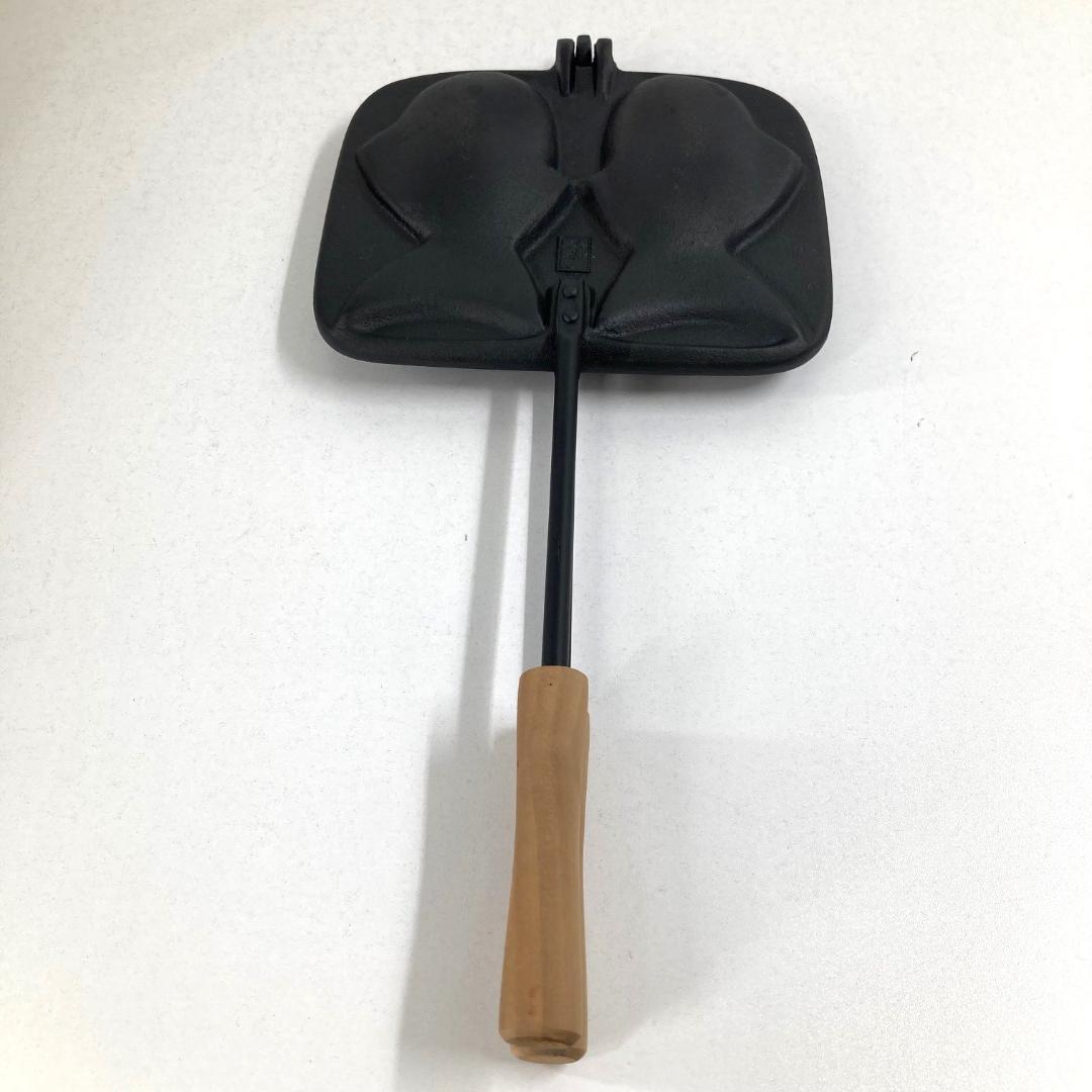 南部鉄器 盛栄堂　たい焼き機　鉄製　ブラック