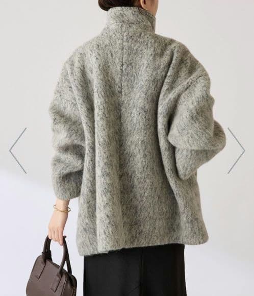 COLLAGE GALLARDAGALANTE　 シャギーコート、グレー