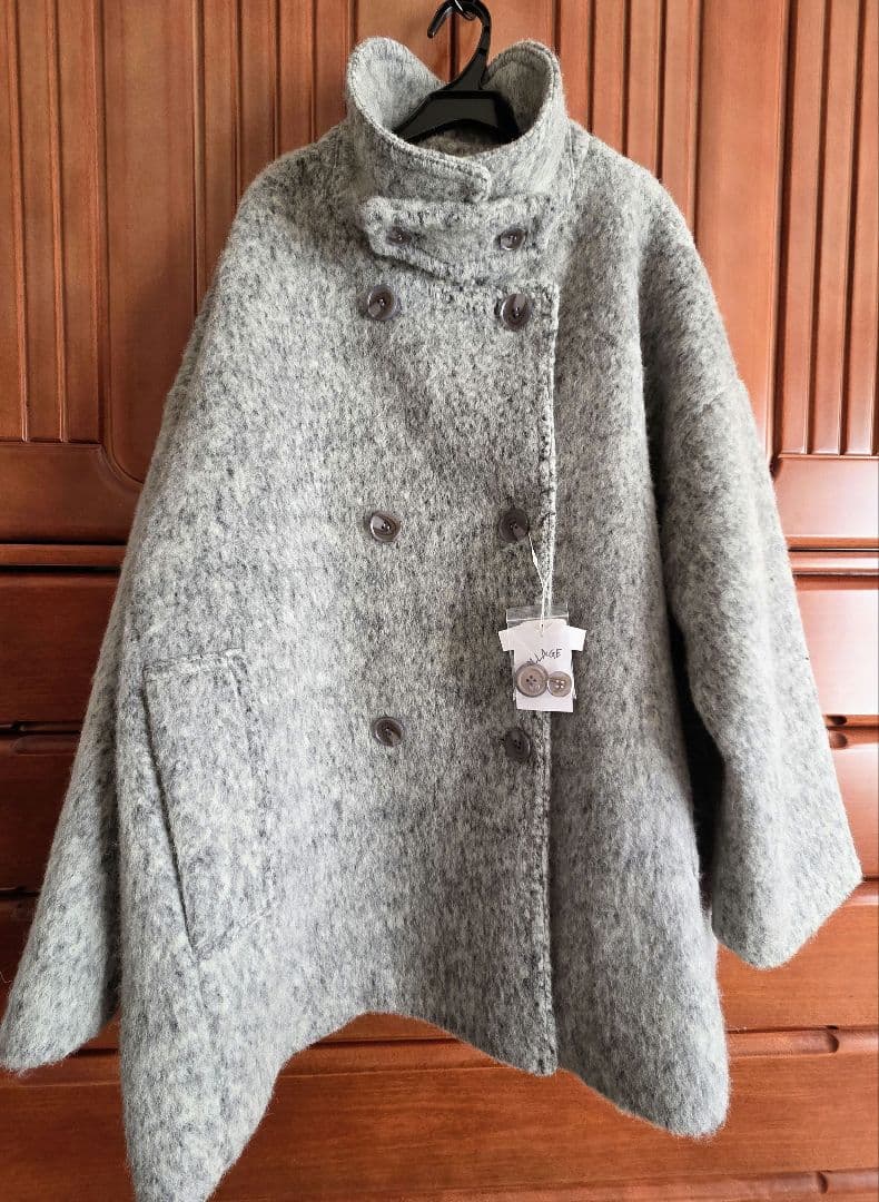 COLLAGE GALLARDAGALANTE　 シャギーコート、グレー