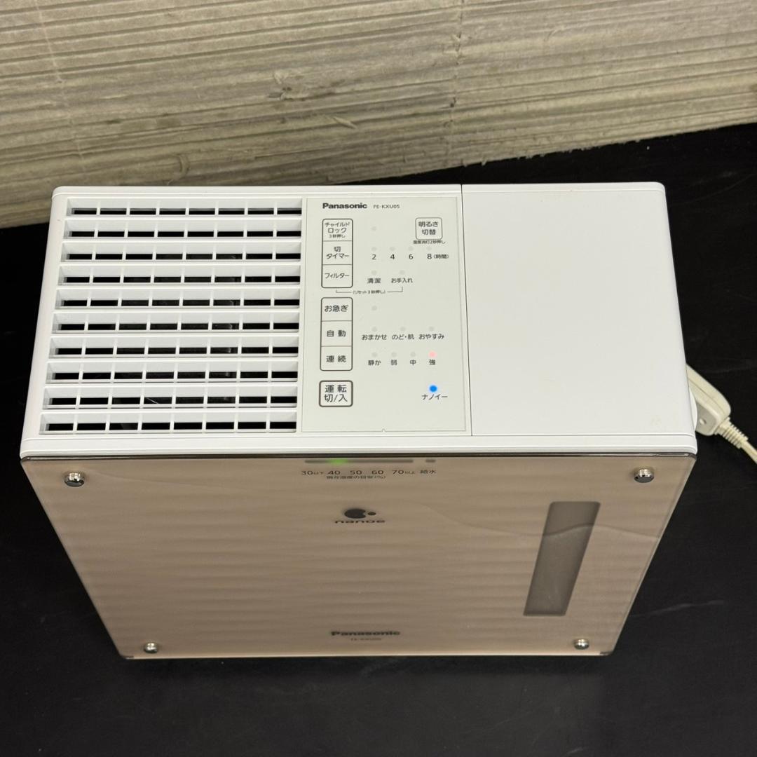 ☆パナソニック　気化式加湿器　FE-KXU05　2023年製　ナノイー　加湿器