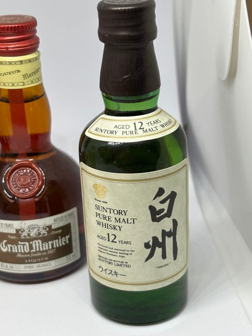 白州 12年 竹鶴 12年 グランマルニエ など 各/ 50ml 5本まとめ