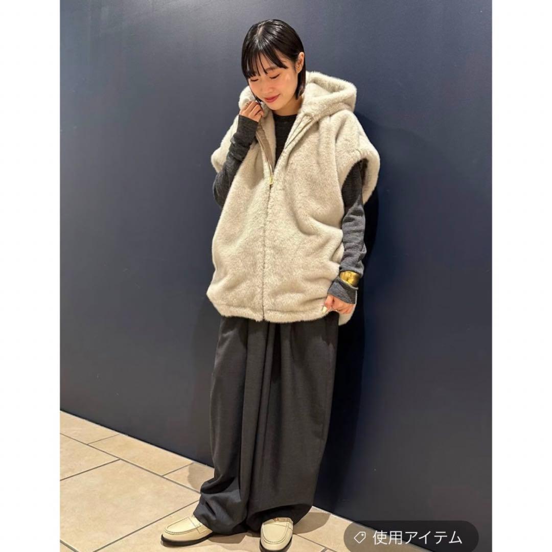 美品 Curensologyカレンソロジー ミンクライクファー 大草直子さん着用