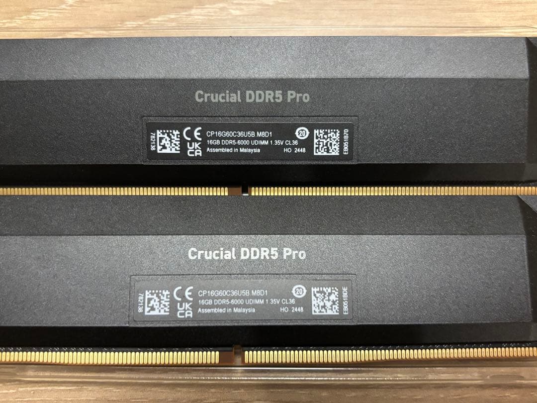 メモリー Crucial DDR5-6000 32GB