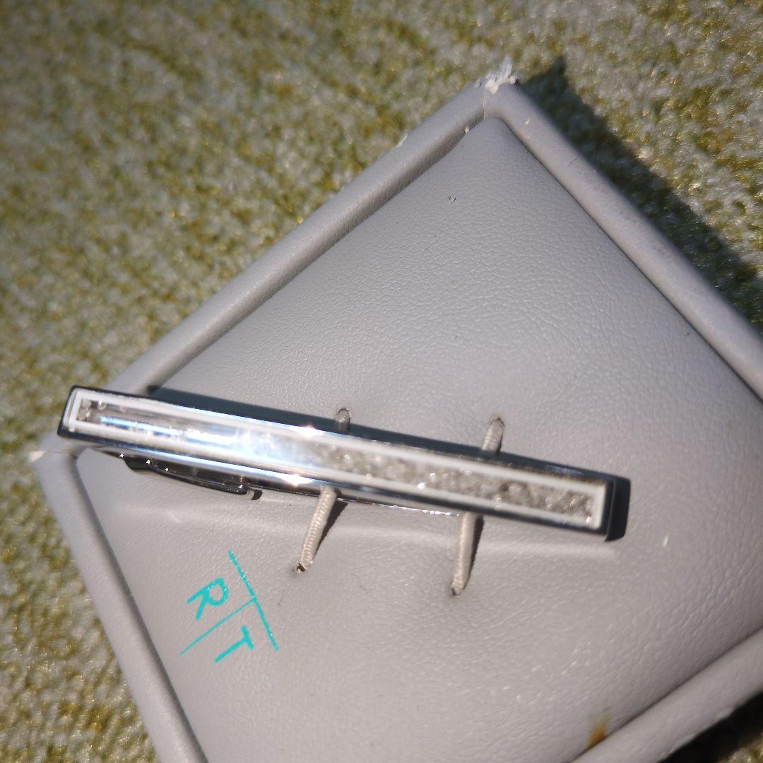 タテオシアン ロジウム ダイヤモンドダスト ネクタイピン