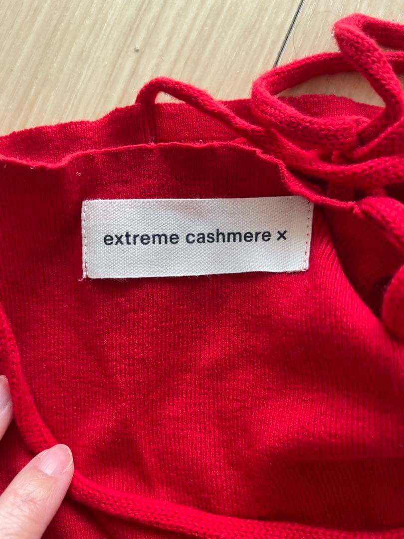エクストリームカシミア extreme cashmere キャミソール 赤