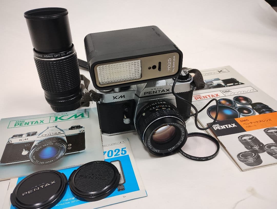 ペンタックスKM 　純正ズームストロボセット　動作確認済