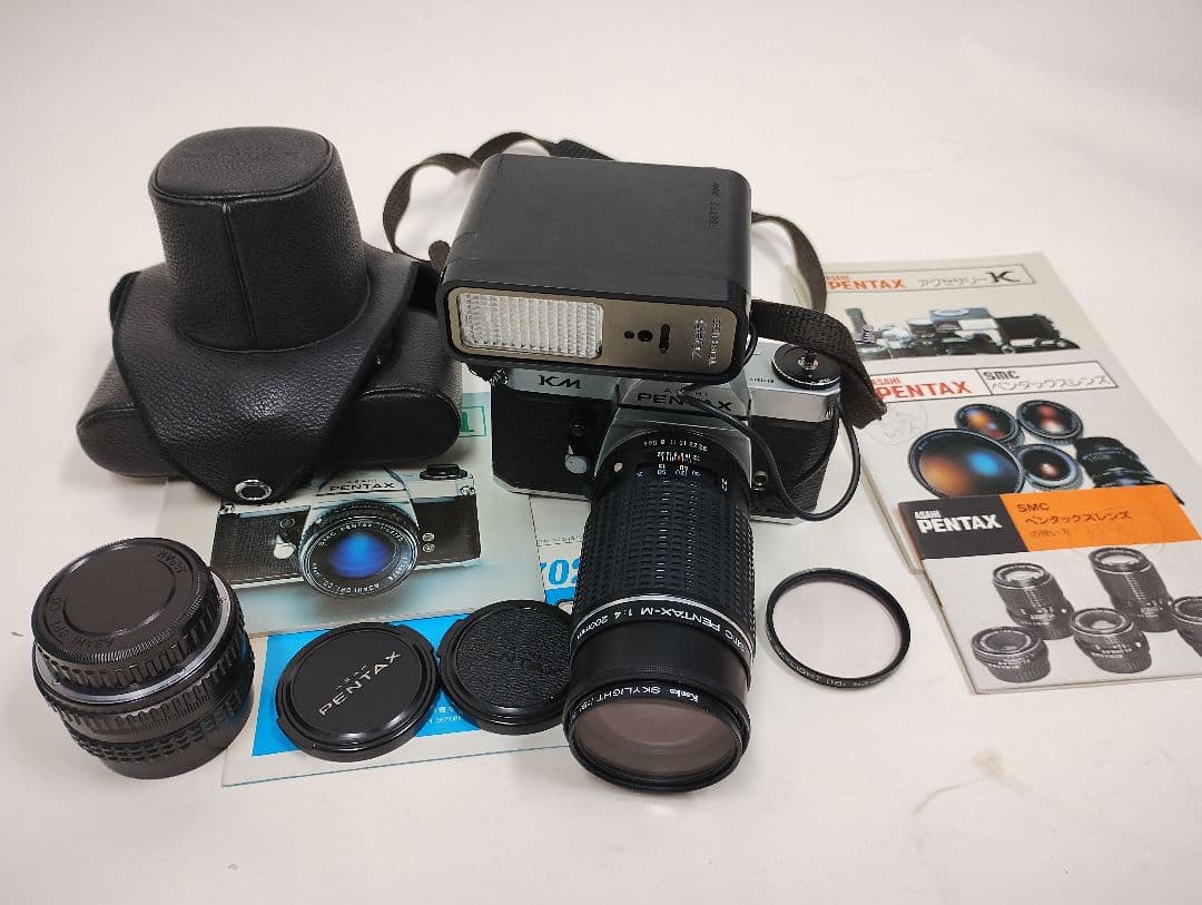 ペンタックスKM 　純正ズームストロボセット　動作確認済