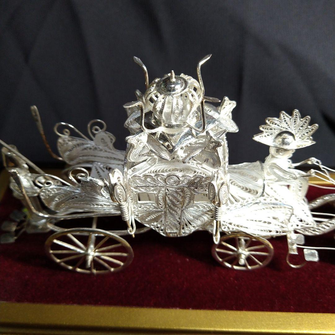銀製　 馬車　置物　SILVER 925