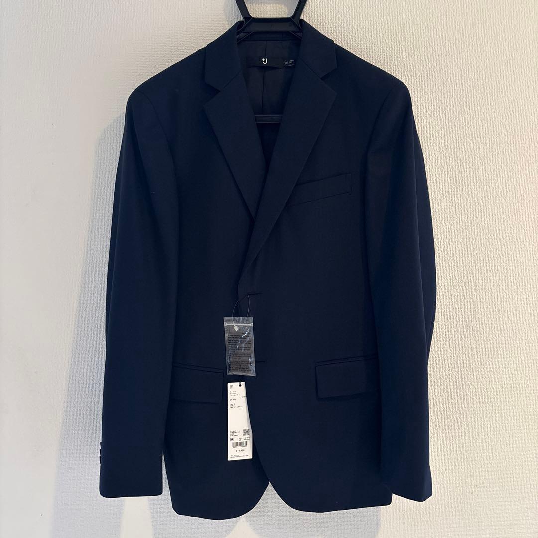 （未使用品）ユニクロ　＋J ネイビー　ウールジャケット