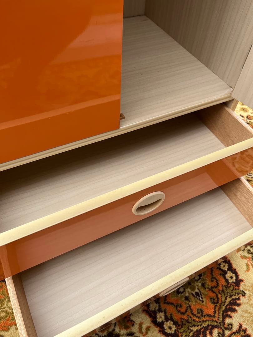 オレンジ クローゼット 昭和レトロ レトロポップ インテリア 当時物 収納