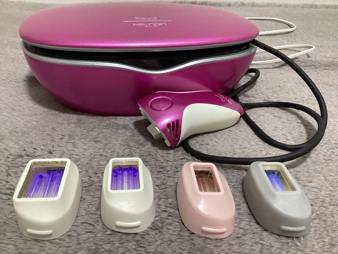 ケノン6、2ver KE-NON 脱毛器 ピンク ストロングカートリッジ付き