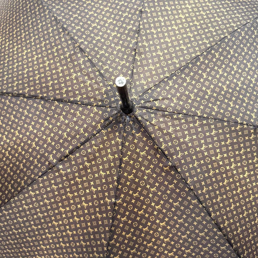美品 LOUIS VUITTON 傘 モノグラム 総柄 ブラウン LV