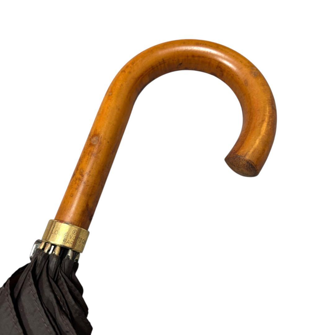 美品 LOUIS VUITTON 傘 モノグラム 総柄 ブラウン LV