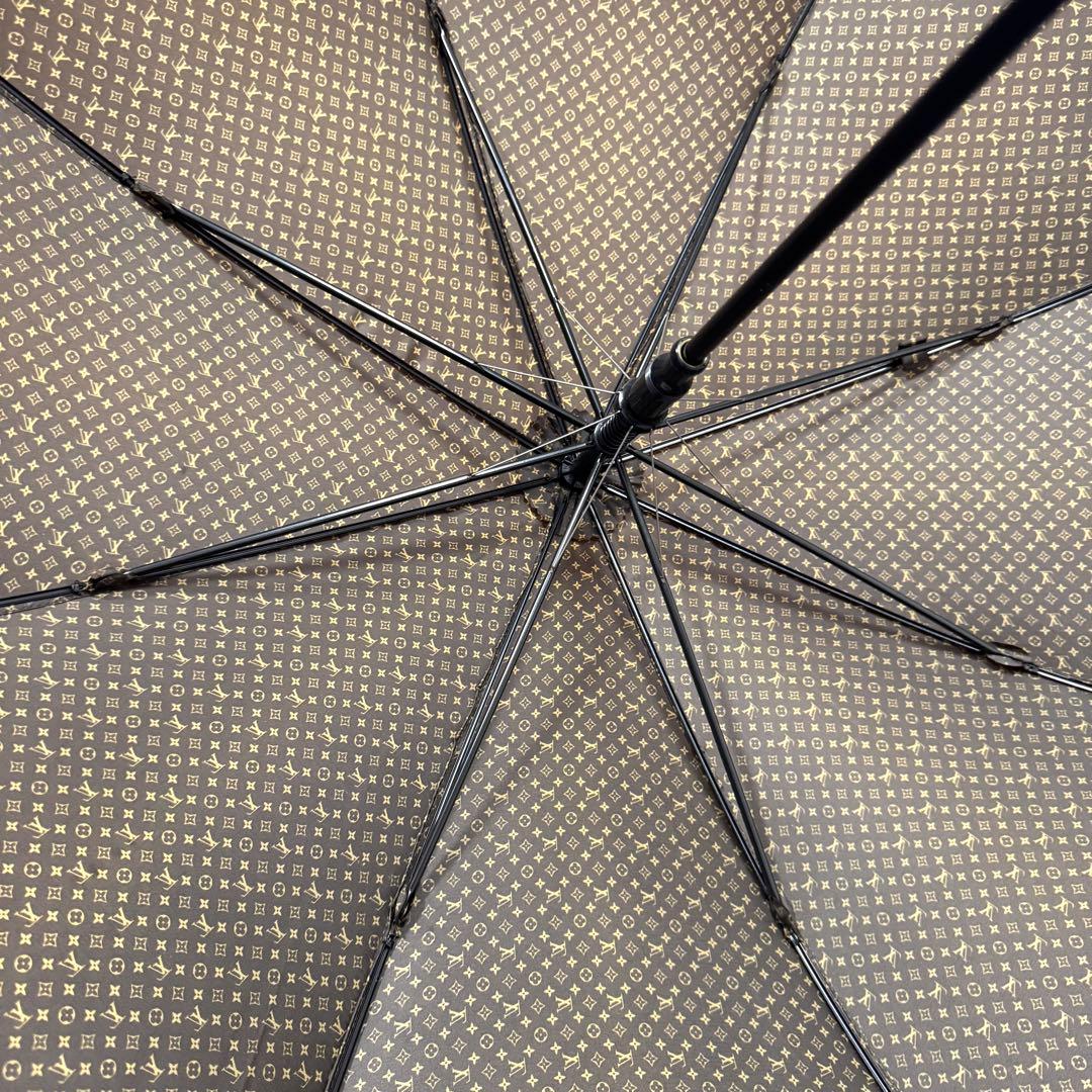 美品 LOUIS VUITTON 傘 モノグラム 総柄 ブラウン LV